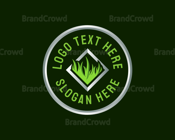 Grass Lawn Gardening Logo