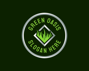 Plants - Grass Lawn Gardening logo design