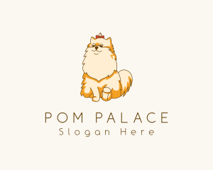 Pomeranian - Cute Pomeranian Dog logo design