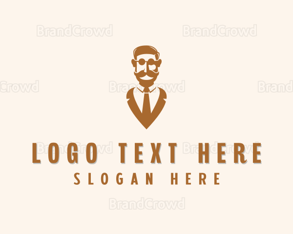 Stylish Gentleman Suit Logo