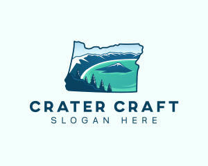 Crater Lake Oregon logo design