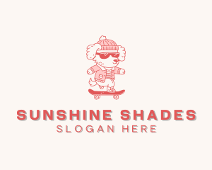Sunglasses - Dog Sunglasses Skateboard logo design