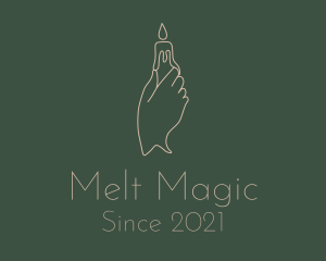Melt - Wax Candle Hand logo design