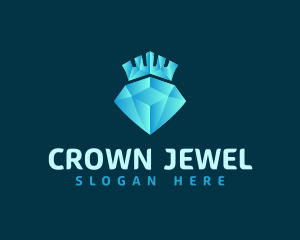 Diamond Crown Jewel logo design