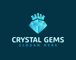 Diamond Crown Jewel logo design