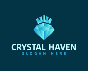 Diamond Crown Jewel logo design