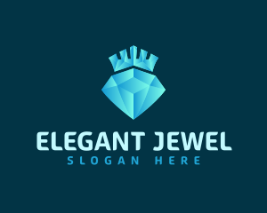 Diamond Crown Jewel logo design