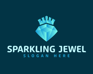 Diamond Crown Jewel logo design