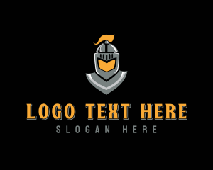 Investment - Medieval Knight Armor logo design