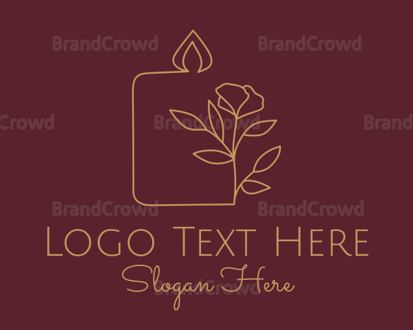 Floral Candle  Decor Logo