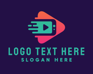 Vlog - Fast Video Streaming logo design