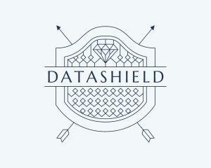 Diamond Archer Shield logo design