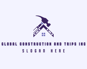 Renovation Hammer Contractor Logo