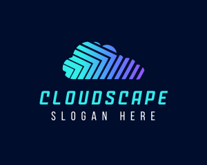 Cloud Data Storage logo design