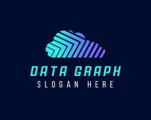 Cloud Data Storage logo design