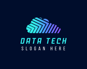 Database - Cloud Data Storage logo design
