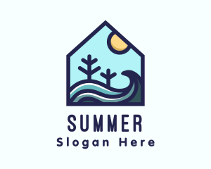 Beach Sea House logo design