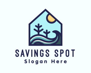 Beach Sea House logo design