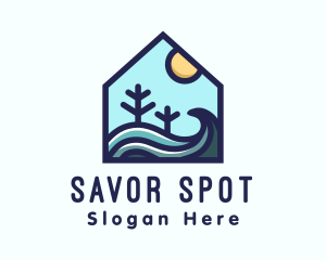 Beach Sea House logo design