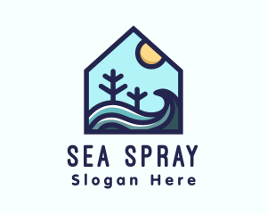 Beach Sea House logo design