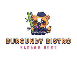 Panda Sushi Restaurant logo design