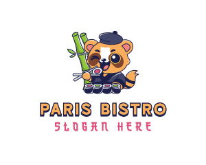 Panda Sushi Restaurant logo design