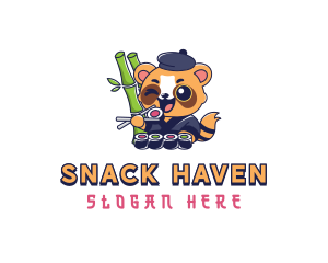 Panda Sushi Restaurant logo design