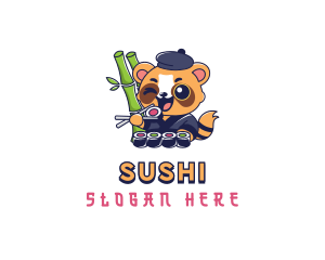 Panda Sushi Restaurant logo design