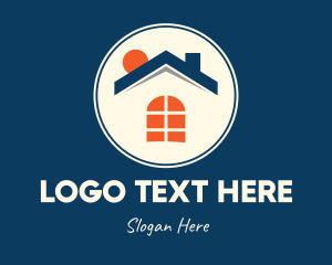 House And Lot - Modern Sunny Home logo design