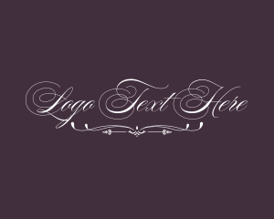 Funeral Home - Cursive Medieval Handwriting logo design