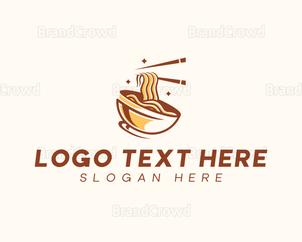 Noodle Ramen Bowl Logo