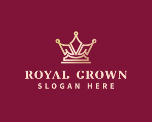 Coronation - Royalty Crown King Queen logo design