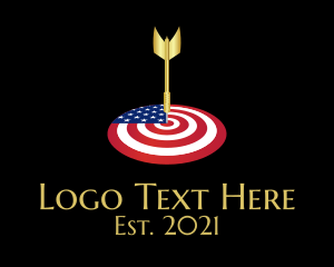 Stars And Stripes - American Dart Target logo design