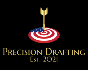 American Dart Target logo design