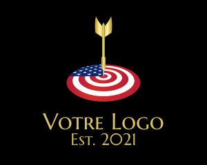 League - American Dart Target logo design