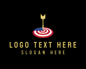 American Dart Target logo design