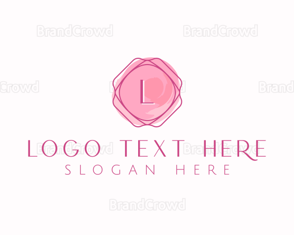 Feminine Watercolor Frame Logo