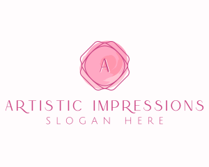 Feminine Watercolor Frame logo design