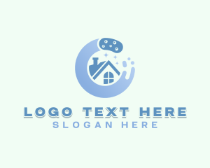 Deep Clean - Sponge Cleaning Sanitation logo design