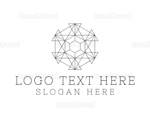 Minimalist Geometric Tech Pattern Logo