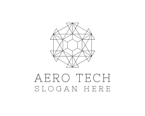 Minimalist Geometric Tech Pattern logo design