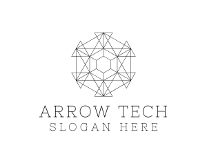 Minimalist Geometric Tech Pattern logo design