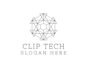 Minimalist Geometric Tech Pattern logo design