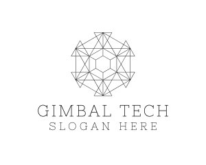 Minimalist Geometric Tech Pattern logo design