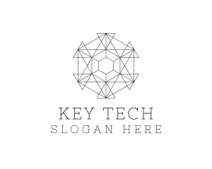 Minimalist Geometric Tech Pattern logo design