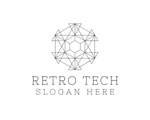 Minimalist Geometric Tech Pattern logo design