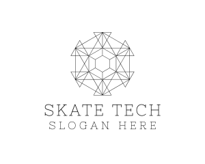 Minimalist Geometric Tech Pattern logo design