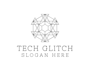 Minimalist Geometric Tech Pattern logo design