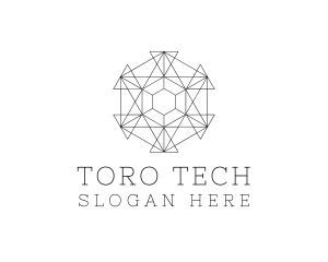 Minimalist Geometric Tech Pattern logo design