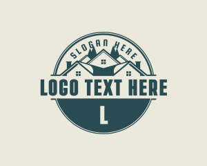 Leasing - Home Roof Builder logo design